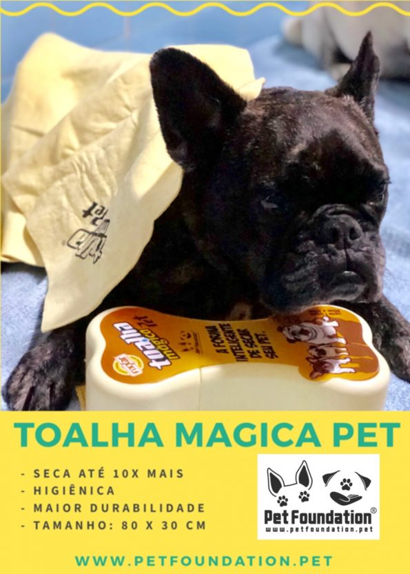 Toalha Mágica - Amarela 80 x 30 cm