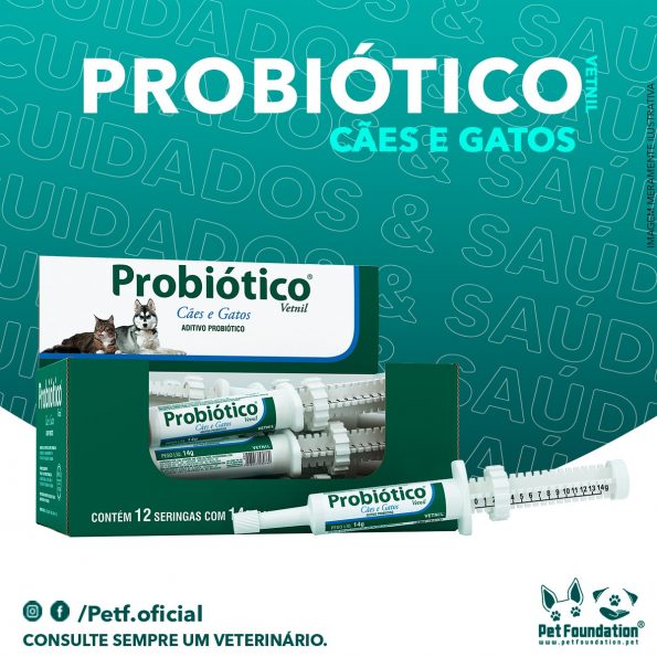 PROBIÓTICO Vetnil para Cães e Gatos - 14G