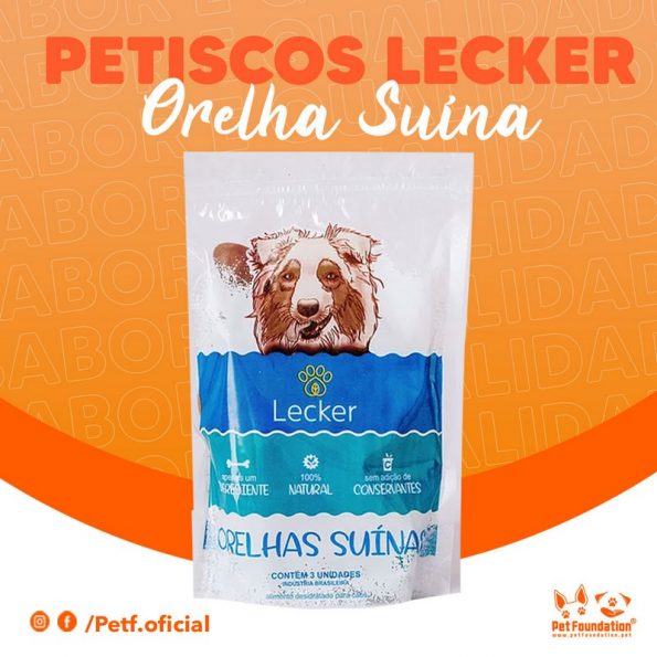 Orelha Suina Petisco Natural - Lecker