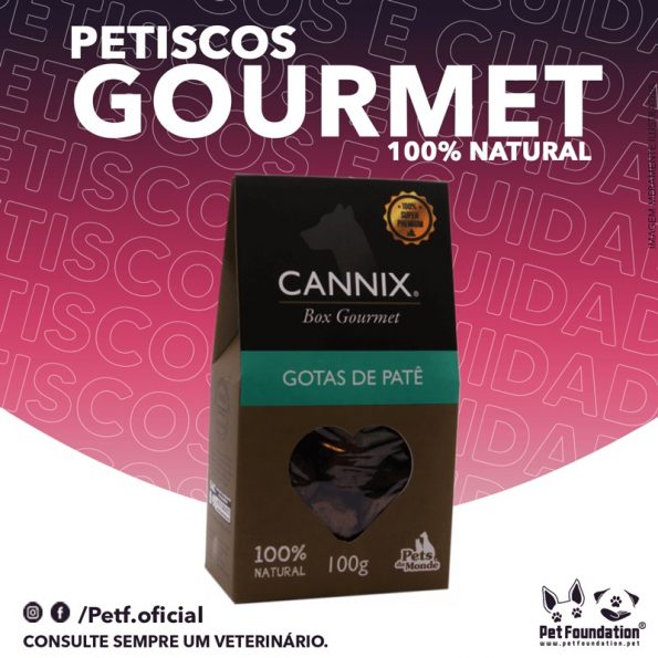 Petiscos 100% naturais CANNIX GOURMET BOX