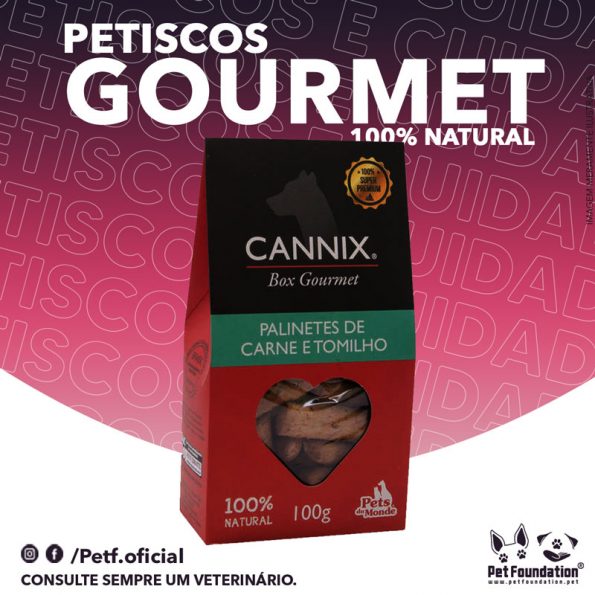 Petiscos 100% naturais CANNIX GOURMET BOX