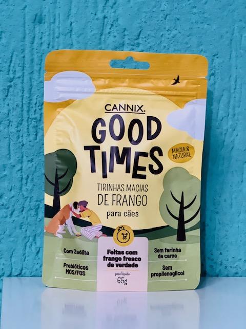 Cannix Good Times Tirinhas Macias Carne, Frango e Peixe - 65g