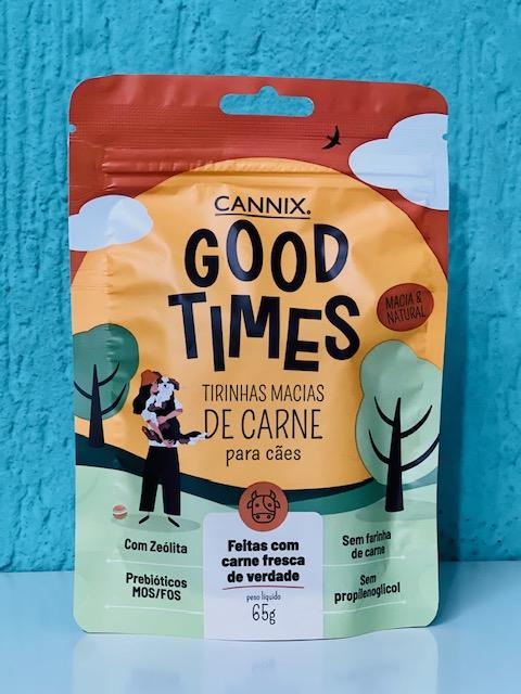 Cannix Good Times Tirinhas Macias Carne, Frango e Peixe - 65g