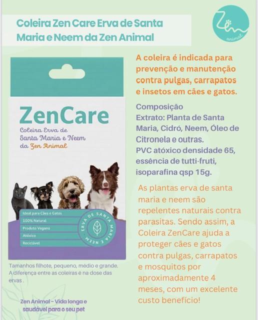 Coleira Natural Erva de Santa Maria e Neem